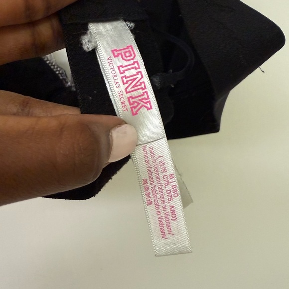 PINK Victoria’s Secret Plaid Lace Bralette - Size M - Picture 3 of 5